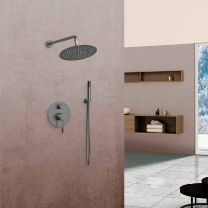 Душевой комплект Desire VSFW-1D1GM, встраиваемый, 2 режима, вороненая сталь Душевой комплект Desire VSFW-1D1GM, встраиваемый, 2 режима, вороненая сталь