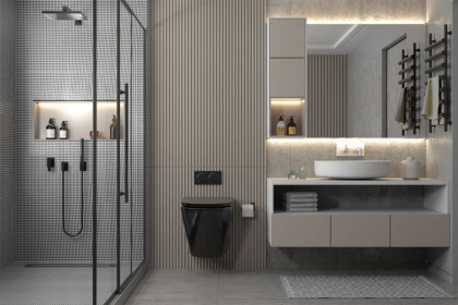 Унитаз ABBER Bequem AC1102MB подвесной черный матовый, безободковый Унитаз ABBER Bequem AC1102MB подвесной черный матовый, безободковый