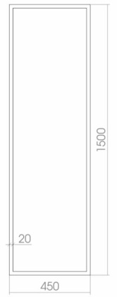 Зеркало Creto Effetto 45x150 Зеркало Creto Effetto 45x150