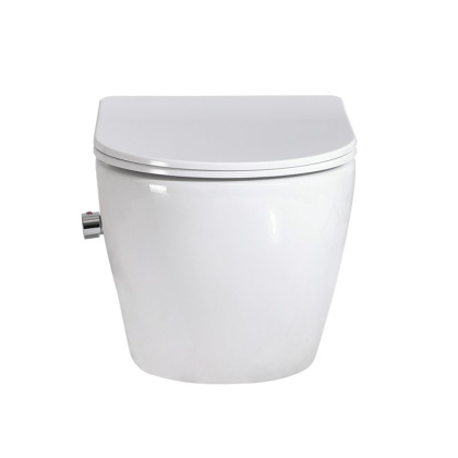 UNO Унитаз подвесной с сиденьем и креплением с функцией биде и смесителем BB3105CHR-BS/SC