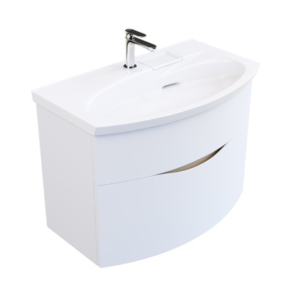 Тумба RIVA 80 см, белая матовая RV.80\WHT.M