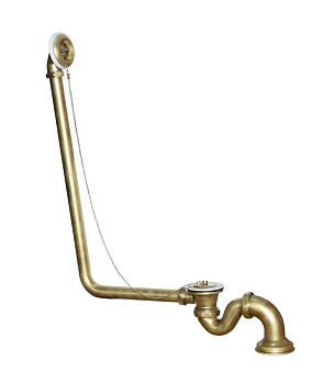 Слив-перелив для ванны Creto Corsica 24-DO-Br с гидрозатвором, бронза Слив-перелив для ванны Creto Corsica 24-DO-Br с гидрозатвором, бронза