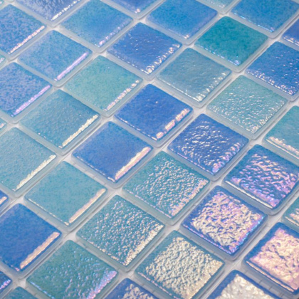 Стеклянная мозаика, MIX BLUE 551/552, Shell