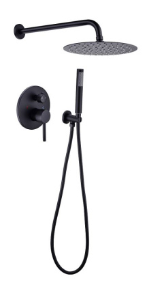 Душевой комплект Creto Element 2.0-WSM3-BK матовый черный Душевой комплект Creto Element 2.0-WSM3-BK матовый черный