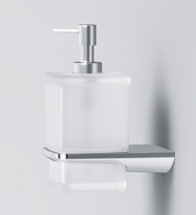 A50A36900 Inspire V2.0, Стеклянный диспенсер для жидкого мыла с настенным держателем, хром, шт