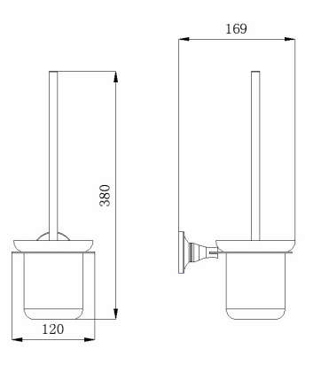Ёрш для туалета RUSH Corsica (CO42710) Ёрш для туалета RUSH Corsica (CO42710)