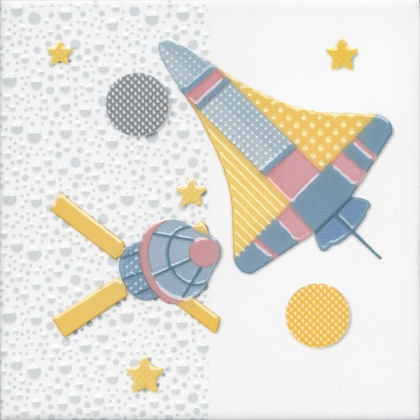 Керамический декор VT\A371\5009 Бон Вояж голубой (20см*20см*6,9мм) (10шт/0,4м2) Шаттл, шт. Керамический декор VT\A371\5009 Бон Вояж голубой (20см*20см*6,9мм) (10шт/0,4м2) Шаттл, шт.