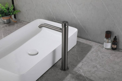 Смеситель ABBER Wasser Kreis AF8111NG для накладной раковины, никель