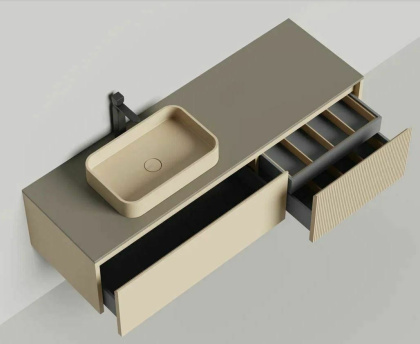 Подвесная тумба Domino 1600, эмаль