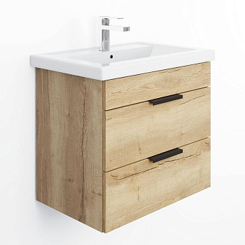 Тумба Onika Легран 70 подвесная, дуб галифакс (ум. Фостер 70)