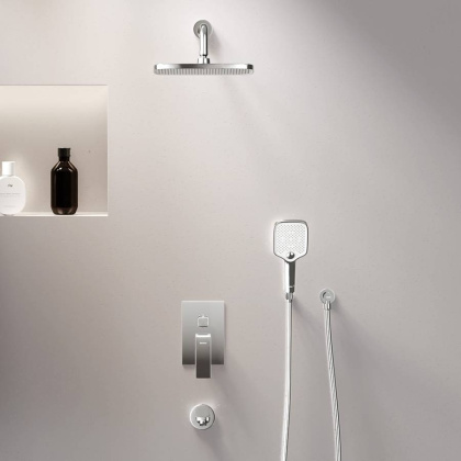 953510000 Gala встраиваемая душевая система со смесителем и изливом, хром 953510000 Gala встраиваемая душевая система со смесителем и изливом, хром