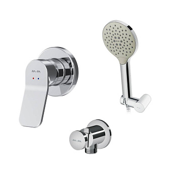 FB85A2H020 X-Joy, набор: Смеситель д/душа, душевой набор ( ручн.душ 120 мм, 3 режима), шланговое присоед