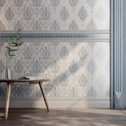 Плитка настенная 12158R Фару Белый (75см*25см*9мм) (6шт/1,125м2) Ректифицированная, м2