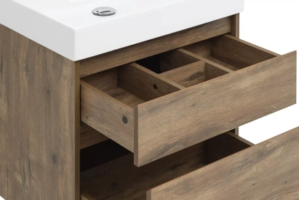 Тумба под раковину Aquanet Nova Lite 60 дуб рустикальный (2 ящика) Тумба под раковину Aquanet Nova Lite 60 дуб рустикальный (2 ящика)
