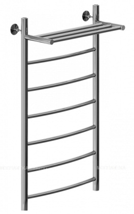Полотенцесушитель водяной Aquanet Romeo с полкой 1000x500, с полкой, хром Полотенцесушитель водяной Aquanet Romeo с полкой 1000x500, с полкой, хром
