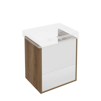 Тумба PRO подвесная 2 ящика 55, швейцарский вяз Тумба PRO подвесная 2 ящика 55, швейцарский вяз