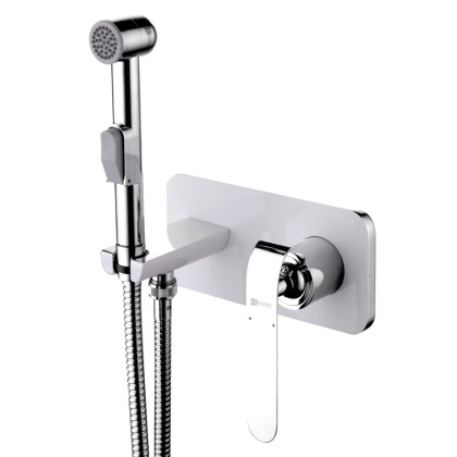 Смеситель Lemark Melange LM4919CW с гигиеническим душем, встраиваемый Смеситель Lemark Melange LM4919CW с гигиеническим душем, встраиваемый