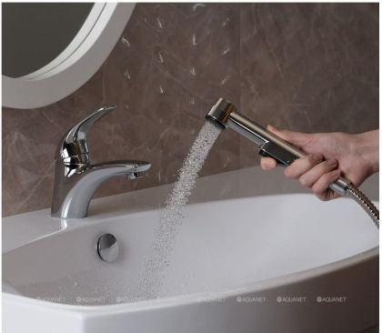 Смеситель с гигиеническим душем Aquanet Cobra SD90363-3