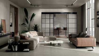 Плитка настенная  14043R Монсеррат серый светлый (120см*40см*10,5мм) (3шт/1,44м2) бетон, м2