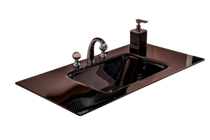 Столешница стекло 100см моноблок BLACK Столешница стекло 100см моноблок BLACK