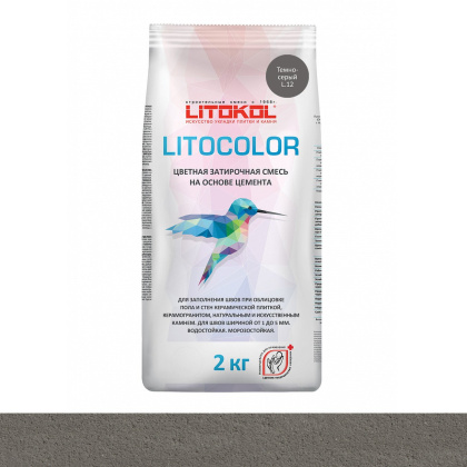 Затирка цементная LITOCOLOR L.12 темно-серый Затирка цементная LITOCOLOR L.12 темно-серый