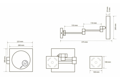 Косметическое зеркало с подсветкой Косметическое зеркало с подсветкой