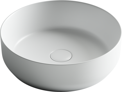 Умывальник чаша накладная круглая (цвет Белый Матовый) Element 390*390*120мм