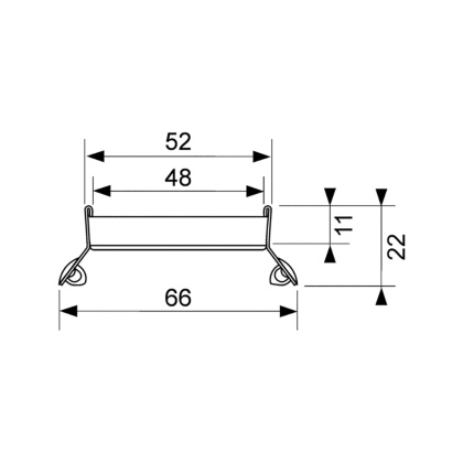Основа для плитки TECEdrainline под облицовку плиткой "plate II", прямая, 700