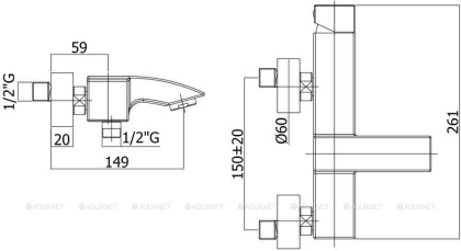 Смеситель для ванны с душем Paffoni Level LEC022CR