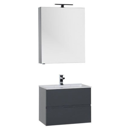 Мебель для ванной Aquanet Алвита 70 серый антрацит