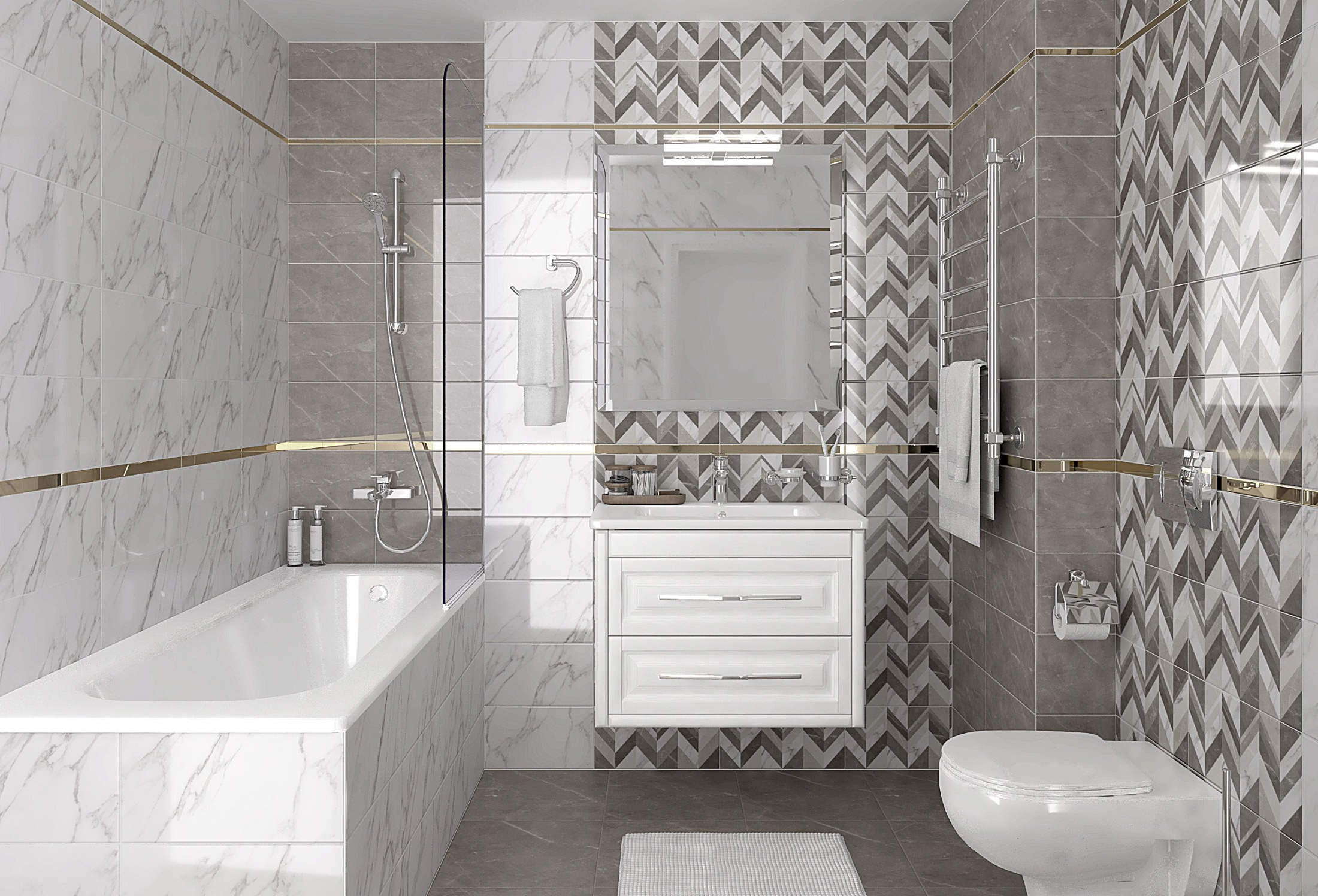 Venus Плитка настенная белый 08-00-00-2680 20х40