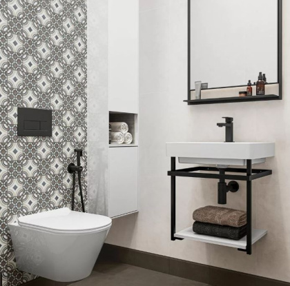 Плинтус Про Чементо коричневый тёмный матовый 60x9,5x0,9