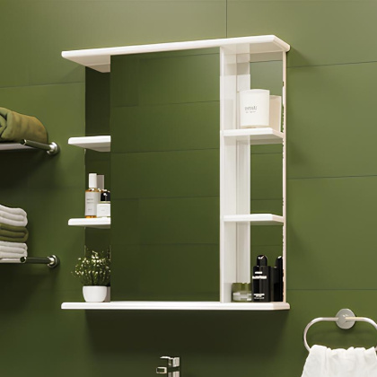 Шкаф-зеркало Onika Глория 55 белый, универсальный Шкаф-зеркало Onika Глория 55 белый, универсальный