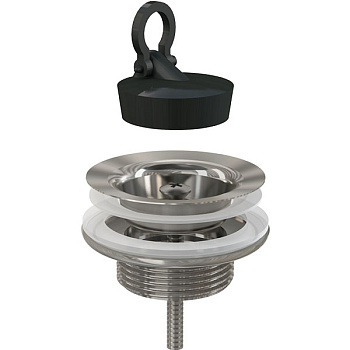 Донный клапан сифона для умывальника 5/4" цельнометаллический Донный клапан сифона для умывальника 5/4" цельнометаллический