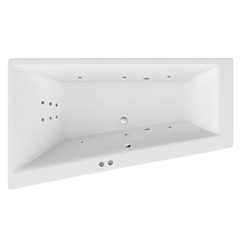 Ванна EXCELLENT Sfera Slim 170x100 (левая) "LINE" (хром) Ванна EXCELLENT Sfera Slim 170x100 (левая) "LINE" (хром)