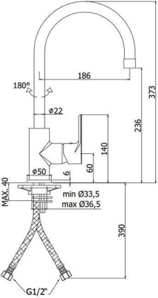 Смеситель для кухни Paffoni Green GR180CR