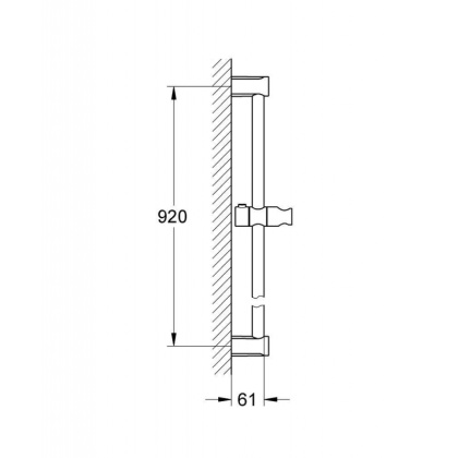 Душевая штанга GROHE Tempesta Cosmopolitan 900 мм, хром (27522000) Душевая штанга GROHE Tempesta Cosmopolitan 900 мм, хром (27522000)
