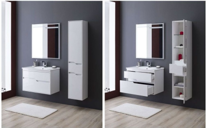 Зеркало Aquanet Модена 85 белый Зеркало Aquanet Модена 85 белый