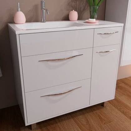 Комплект мебели Barcelona 900х450 левосторонний напольный 3 ящика 1 дверь (ШхГхВ) 898х446х860 Комплект мебели Barcelona 900х450 левосторонний напольный 3 ящика 1 дверь (ШхГхВ) 898х446х860