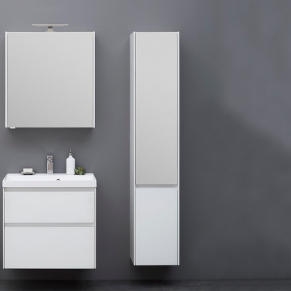 Шкаф-пенал для ванной Aquanet Гласс 35 белый