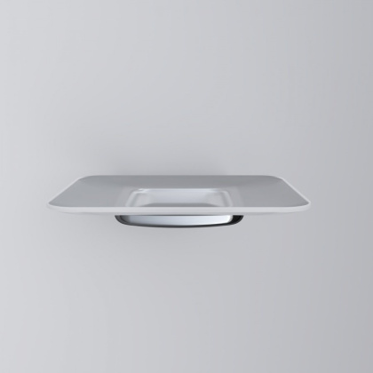 A50A34200 Inspire V2.0, Стеклянная мыльница с настенным держателем, хром, шт A50A34200 Inspire V2.0, Стеклянная мыльница с настенным держателем, хром, шт