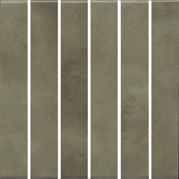 Декор Фес мозаичный зелёный глянцевый 15x15x0,69