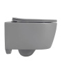 Унитаз ABBER Bequem AC1104MG подвесной серый матовый, безободковый Унитаз ABBER Bequem AC1104MG подвесной серый матовый, безободковый