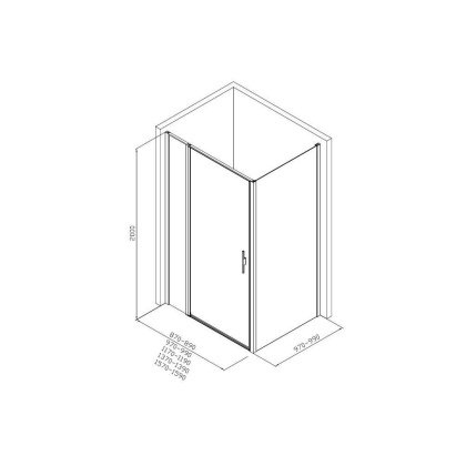 Душевой уголок Allen Brau Priority 160x100 3.31039.BBA + 3.31048.BBA черный браш Душевой уголок Allen Brau Priority 160x100 3.31039.BBA + 3.31048.BBA черный браш