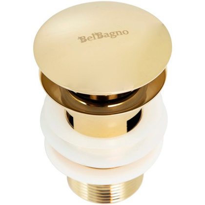 BB-SAT-ORO Донный клапан с системой "Клик-клак" с переливом, золото BB-SAT-ORO Донный клапан с системой "Клик-клак" с переливом, золото