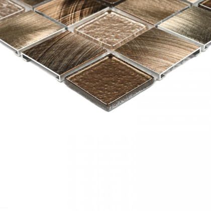 Стеклянная мозаика Bonaparte Titan Bronze 31,8х31,8 см