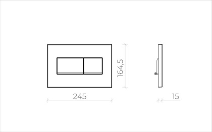 Кнопка смыва для инсталляции Creto Snap 2.0 KL-CR-753-0 белый глянцевый