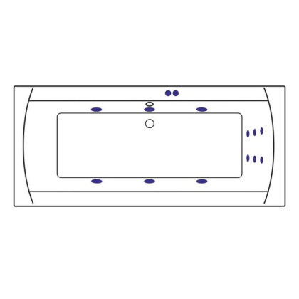 Ванна EXCELLENT Aquaria Lux 180x80 "LINE" (бронза) Ванна EXCELLENT Aquaria Lux 180x80 "LINE" (бронза)