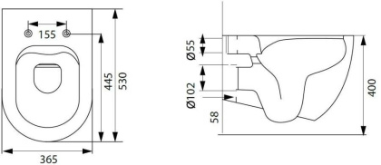 Подвесной унитаз Allen Brau Reality 4.32006.20 Подвесной унитаз Allen Brau Reality 4.32006.20