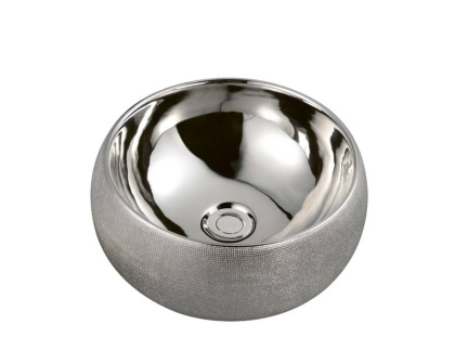 Раковина керамика 39*16, серебро Раковина керамика 39*16, серебро